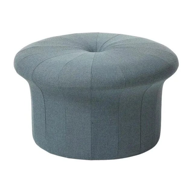 Grace Light Steel Blue Pouf by Warm Nordic For Sale - Image 4 of 4