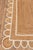 Boho Chic 5'x8' White Trim Jute Scallop Braided Handmade Rug For Sale - Image 3 of 10