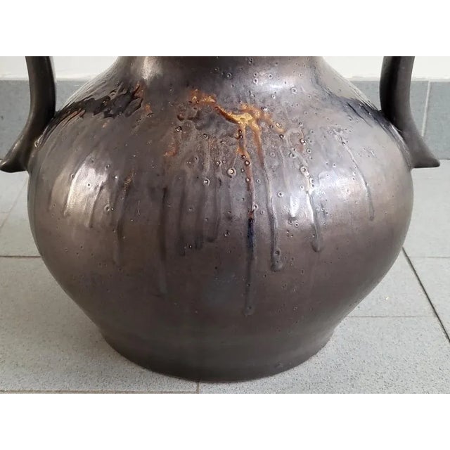 Mid-Century Modern Large Vintage Vase in Ceramic, 1960s For Sale - Image 3 of 10