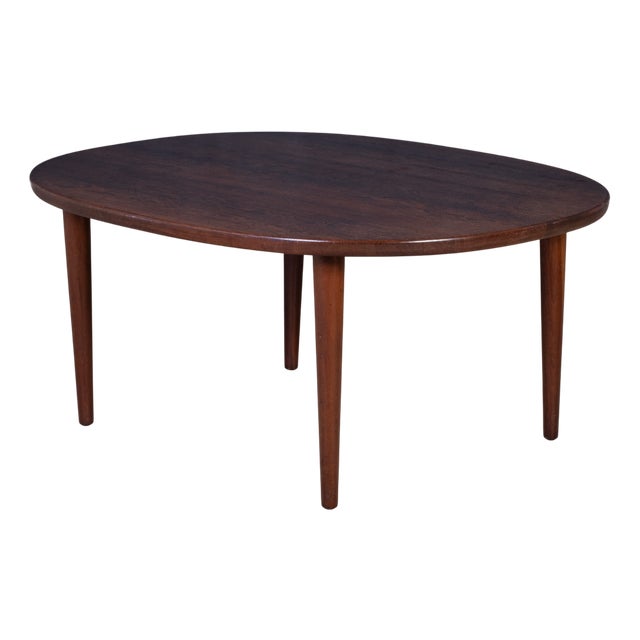 Oval Coffee Table from Odense Møbelfabrik, 1960s For Sale