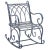 Medrano Rocking Chair - Mossy Blue For Sale - Image 10 of 10