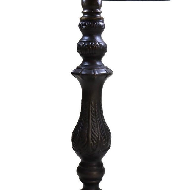 Metal Arts & Crafts Leaded Stained Glass Table Lamp, Early 20th Century For Sale - Image 7 of 8