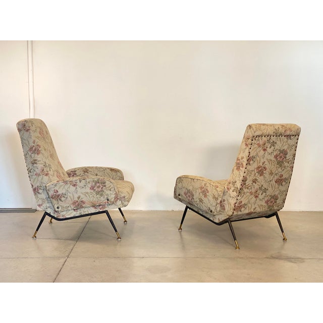 Mid-Century Modern Set of Vintage Armchairs in the style of Nino Zoncada, 1950s For Sale - Image 3 of 15