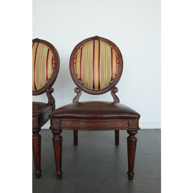 Drexel Heritage Oval Back Dining Chair (Set of 2) For Sale - Image 14 of 17