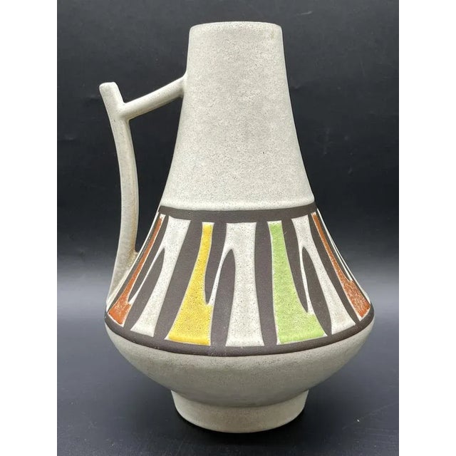 Mid-Century Modern Ceramic Vase with Handle by Egon Klein for Jopeko, 1950s For Sale - Image 3 of 13