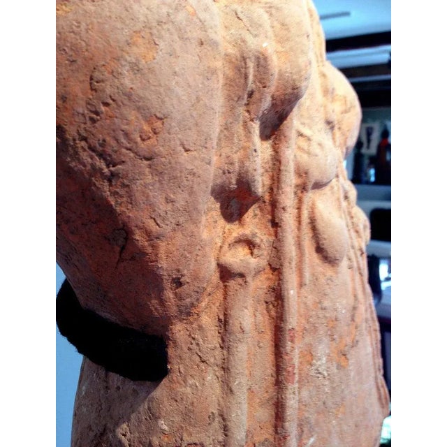 Large Chinese Terracotta Tomb Figure East Han Dynasty For Sale - Image 4 of 8