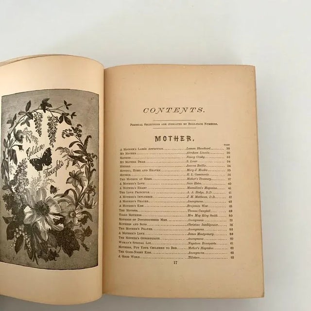 19th Century Golden Thoughts on Mother Home and Heaven Book For Sale - Image 4 of 10