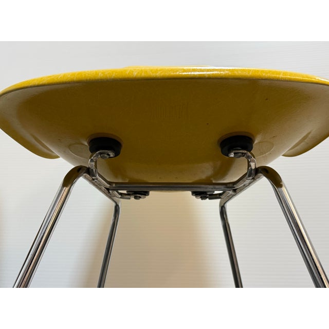 Modernica Case Study Fiberglass H-Base Side Chairs, Pair For Sale - Image 11 of 12