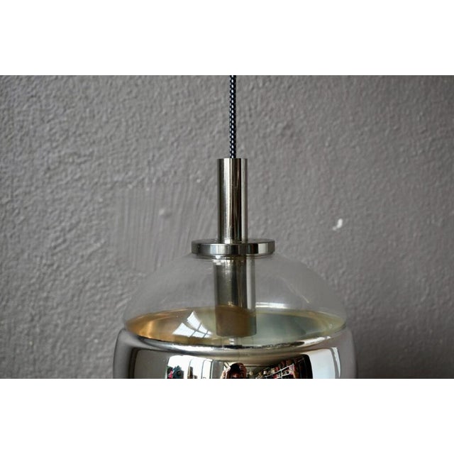 Large Silver Glass Ball Pendant from Peill & Putzler For Sale - Image 11 of 12