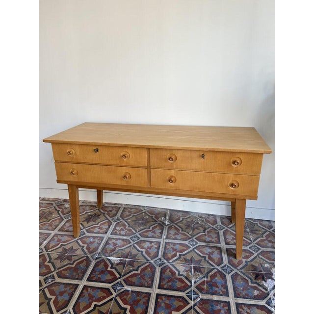 German sideboard with a sleek mid-century design. designer: rudolf frank manufacturer: möbelfabrik erwin behr, germany...