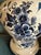 Vintage Pottery Blue Floral Hand Painted Lamp Delft Style For Sale - Image 9 of 12