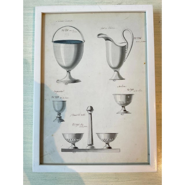 French 1920s Prints of French Silver Serving Pieces - Set of 10 For Sale - Image 3 of 12