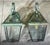 Funky Pair of Vintage Solid Brass Lanterns - 7”w X 8”d X 13” High For Sale - Image 11 of 11