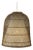Coastal Bella by Oggetti Woven Rattan Pendant Light, X-Large For Sale