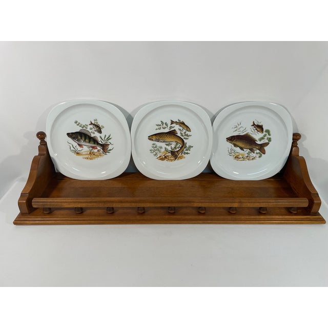 Vintage 1980's Ethan Allen Decorative Wooden Wall Display Shelf For Sale - Image 17 of 17
