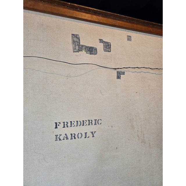 Wood 1950s Bold Abstract by Fredric Karoly For Sale - Image 7 of 11