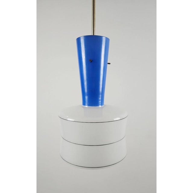 Mid-Century Modern Italian Pendant Light in Murano Glass by Gae Aulenti, 1960s For Sale - Image 6 of 12