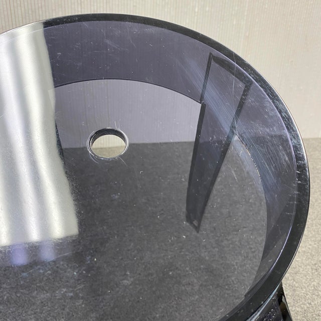 Kartell Charles Ghost Stool Smoke Grey 18 In For Sale - Image 10 of 14