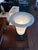 Vintage French Empire Style Alabaster With Bronze accentsTable Lamp For Sale - Image 4 of 5