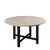 Table in Fossil Stone and Metal Frame, Belgium For Sale