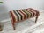 Hand Woven Kilim Rug Upholstered Bench For Sale - Image 4 of 10