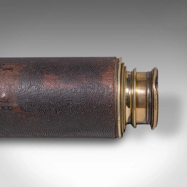 Antique Lord Bury 4 Draw Telescope, English, Terrestrial, Jh Steward, Victorian For Sale - Image 10 of 10