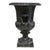 Pair of Petite Antique Cast Iron Garden Urns With Handles C1900 For Sale - Image 6 of 6