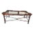 Maitland-Smith Attributed Leather and Steel Coffee Table For Sale
