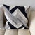 Black Abstract Zebra-Print Leather Throw Pillow - 19 Inches, Single For Sale - Image 8 of 8