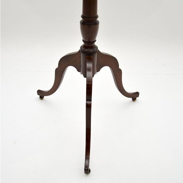 Wood Antique Georgian Tilt Top Side Table, 1800 For Sale - Image 7 of 9