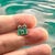 2010s Natural Emerald Diamond Stud Earrings 14k Yellow Gold 1.59 TCW Certified For Sale - Image 5 of 12