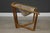 A solid oak frame net chair with a woven rope seat. Made in USA. Circa 1970’s. Seat height is 16”. 31.75” wide. 29” deep....