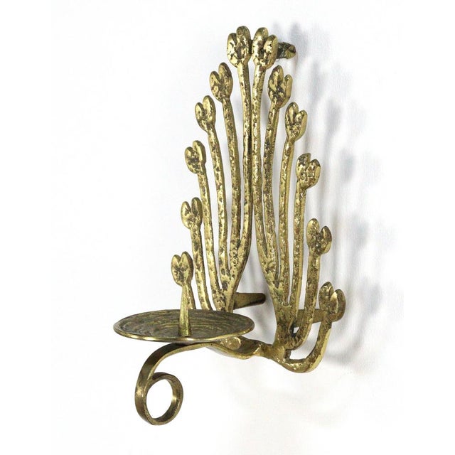 Brass Wall Sconce For Sale - Image 9 of 14