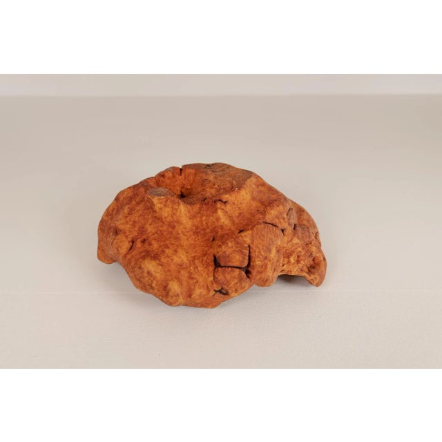 Large Scandinavian Modern Swedish Folk Art Organic Burl Bowl, 1960s For Sale - Image 10 of 11