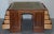 Late 19th Century Rare Victorian Four Sided Quad Pedestal Desk in Flamed Mahogany Green Leather For Sale In Dallas - Image 6 of 11