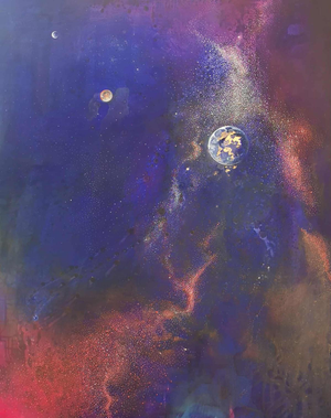 Barbara Hubert, Galaxy 2, 2025, Oil on Canvas