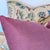 Textile Thibaut Cleo Pillows in Plum & Blue With Schumacher Glazed Linen Backs For Sale - Image 7 of 7
