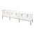 Vintage Mastercraft Custom Cabinet, Credenza or Buffet With Chrome Plated Over Bronze Hardware Restored Vintage For Sale