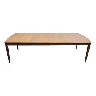 Heritage Furniture Solid Pecan Italian Neoclassical Tuscan Style 108" Dining Table 3857 For Sale