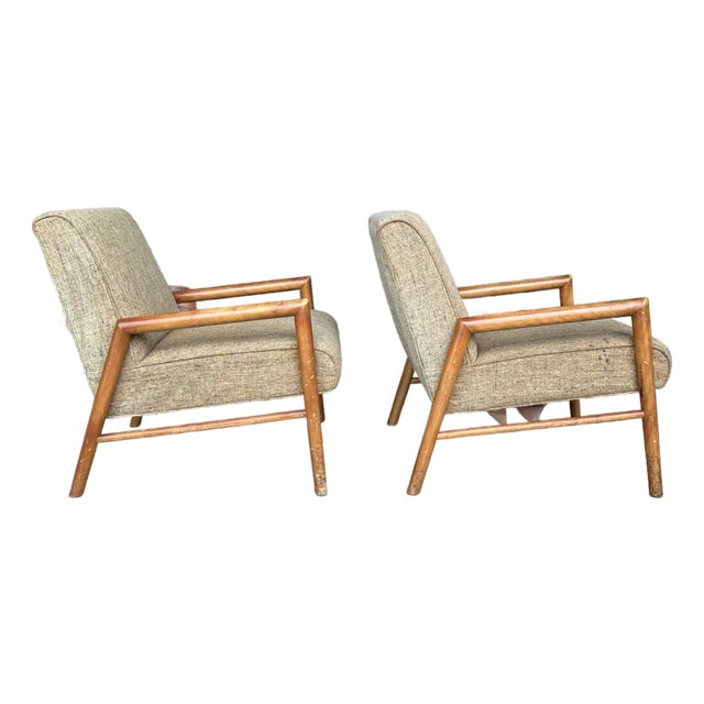 Pair of Vintage Mid-Century Leslie Diamond for Conant Ball Lounge Chairs For Sale
