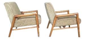 Pair of Vintage Mid-Century Leslie Diamond for Conant Ball Lounge Chairs
