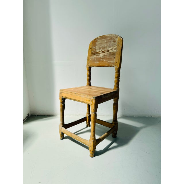 Antique 18th Century Swedish Gustavian Pine Chair For Sale - Image 4 of 14