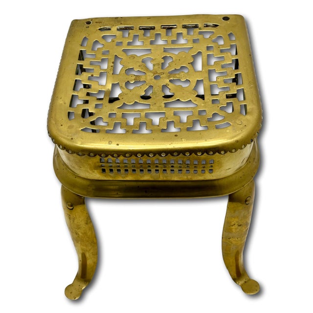 This Really is a Great Looking Original Antique Fireplace - Hearth Kettle & Warming Trivet Stand - Table . Circa Early...