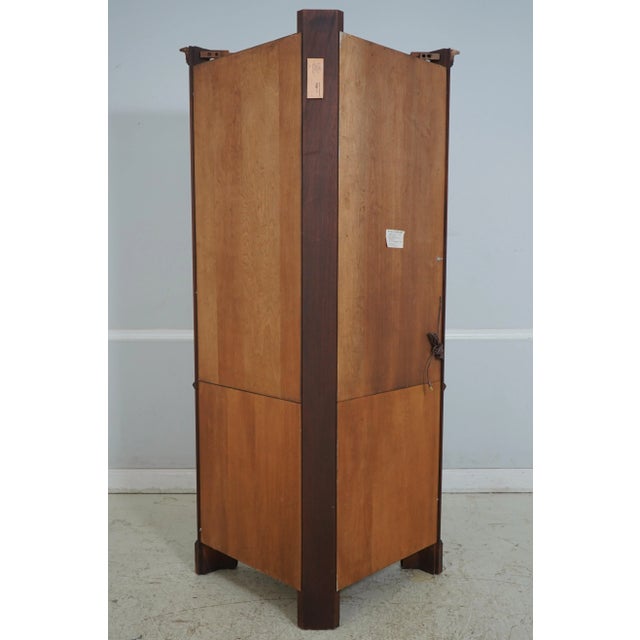 Henkel Harris Mahogany Tall Corner Cabinet For Sale - Image 16 of 18