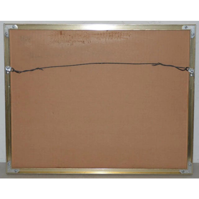 Paper Vintage Watercolor "island Life" Original Painting C.1988 For Sale - Image 7 of 8