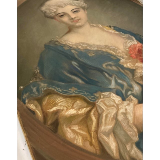 Portraiture Antique Portrait - Portrait of an Aristocratic Lady - 19th C For Sale - Image 3 of 10