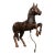Late 19th Century French Carved Carousel Prancing Horse Sculpture with Patina For Sale