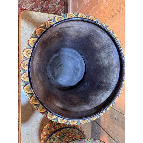 Desvres Masse Frère Earthenware Cachepots, Set of 2 For Sale - Image 5 of 9