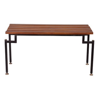 Vintage Bench with Teak, 1960s For Sale