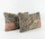 Mid-Century Modern Turkish Oushak Lumbar Rug Pillow Cover 16'' X 24'' & 14'' X 24'' - Set of Two For Sale - Image 3 of 4